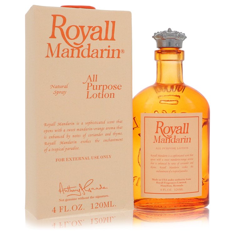 Royall Mandarin All-Purpose Lotion and Cologne by Royall Fragrances, 4 oz / 118 ml