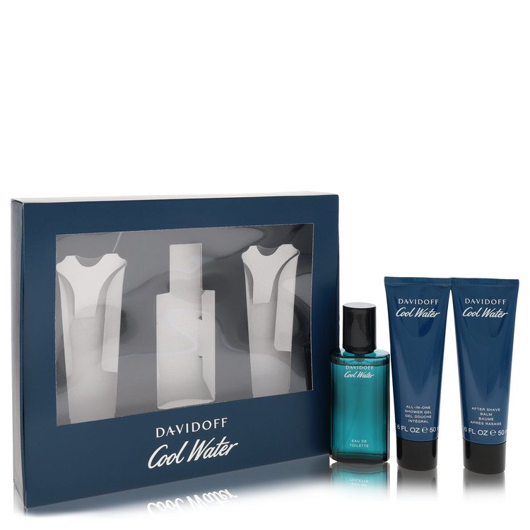 Davidoff Cool Water Gift Set – 1.4 oz (40 ml) Eau de Toilette and 1.7 oz (50 ml) After Shave Balm