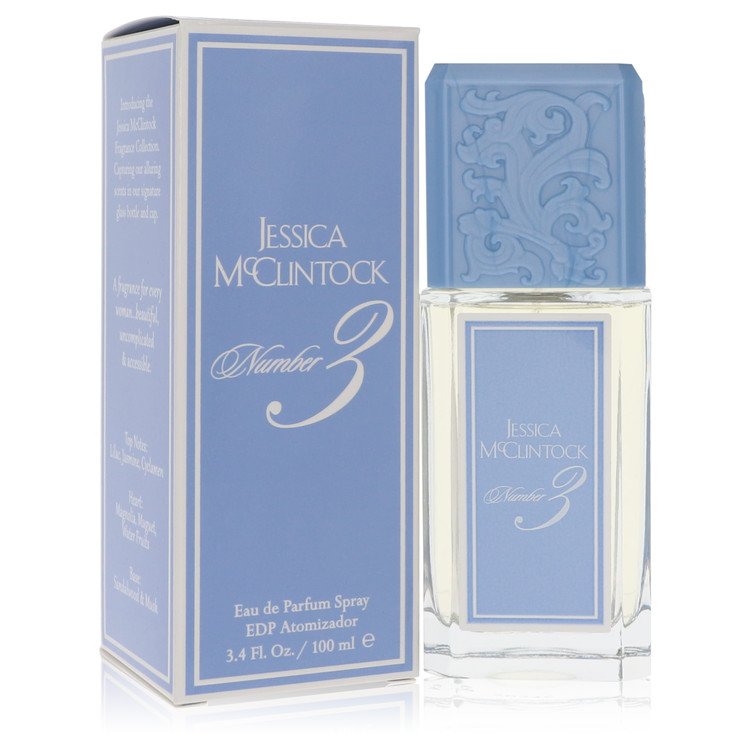 Jessica McClintock No. 3 Eau De Parfum Spray for Women, 3.4 oz / 100 ml