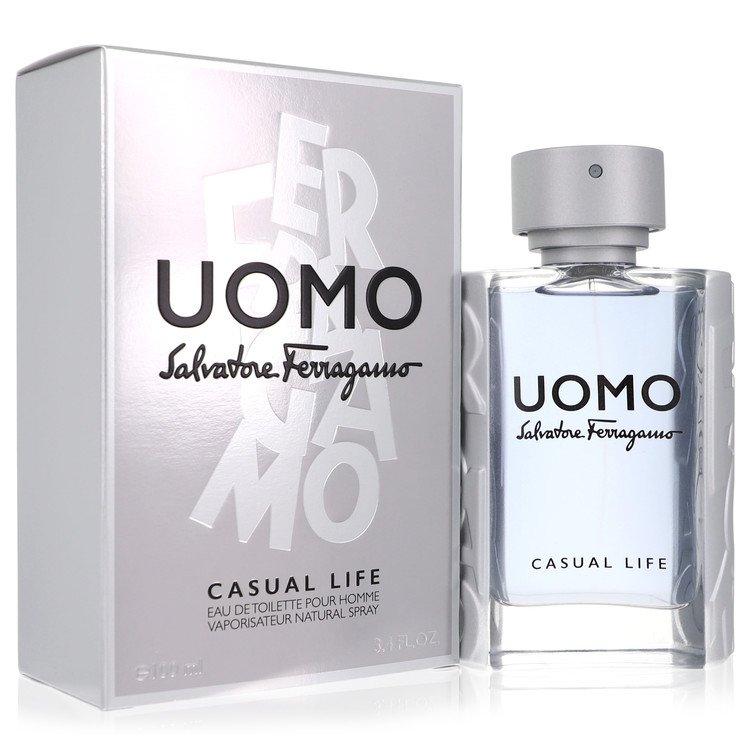 Salvatore Ferragamo Uomo Casual Life Eau de Toilette Spray 3.4 oz / 100 ml for Men