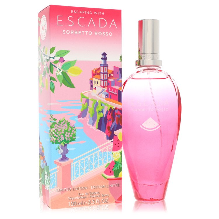 Escada Sorbetto Rosso Eau de Toilette Spray for Women, 3.3 oz / 100 ml