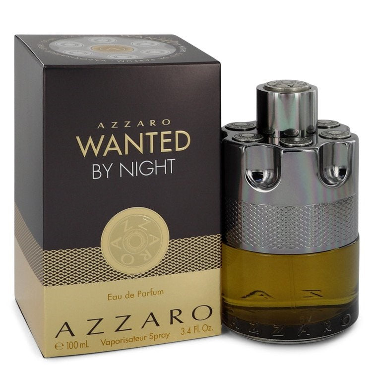 Azzaro Wanted By Night Eau De Parfum Spray for Men, 3.4 oz / 100 ml
