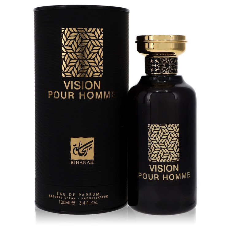 Rihanah Vision Eau De Parfum Spray for Men 3.4 oz / 100 ml