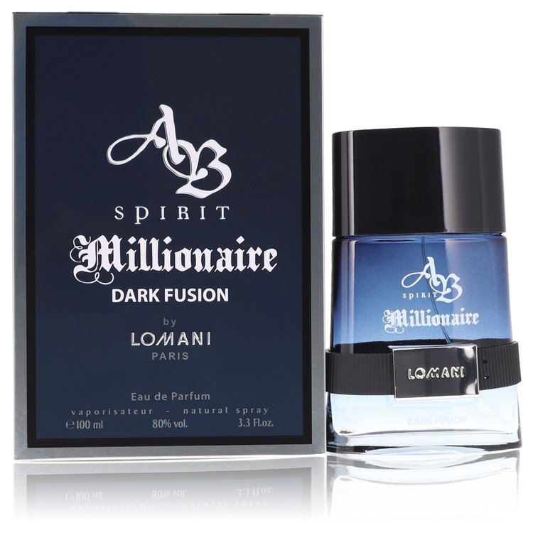 Lomani Spirit Millionaire Dark Fusion Eau De Parfum Spray for Men 3.3 oz (100 ml)