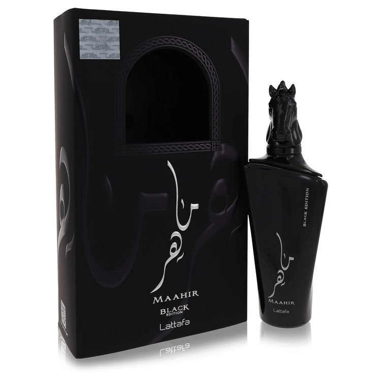 Lattafa Maahir Black Edition Eau De Parfum Spray 3.4 oz / 100 ml for Women