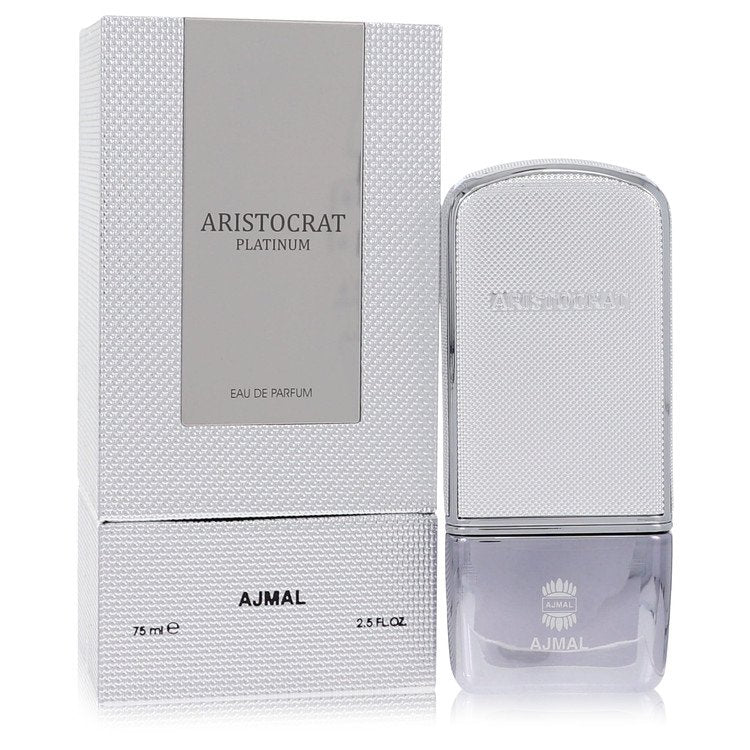 Ajmal Aristocrat Platinum Eau De Parfum Spray 2.5 oz (75 ml) for Men
