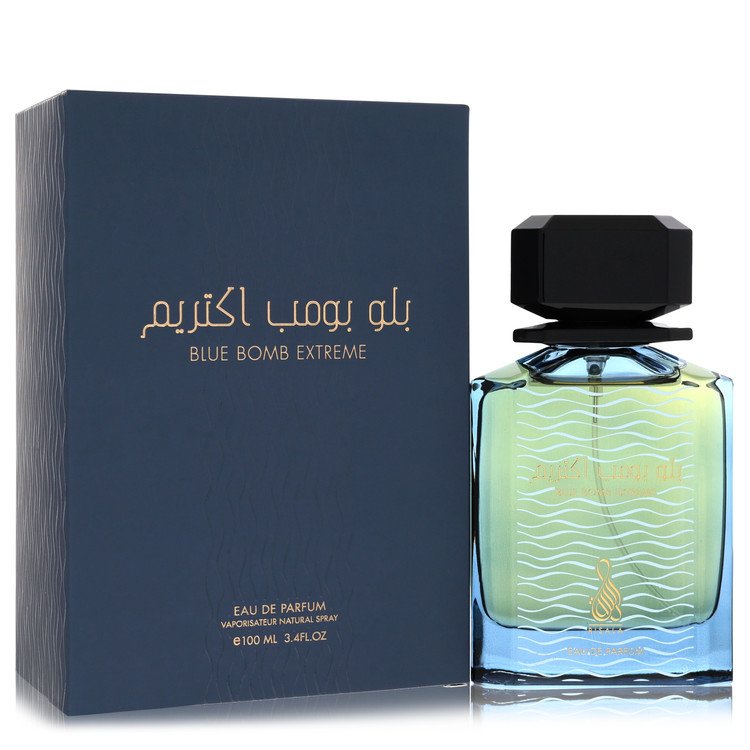 Risala Blue Bomb Extreme Eau De Parfum Spray for Men, 3.4 oz / 100 ml