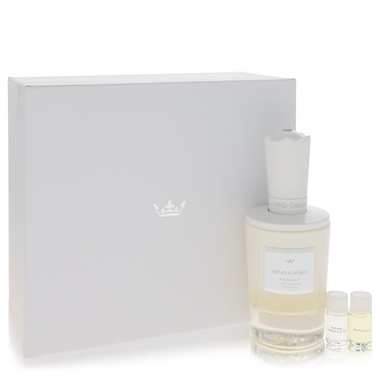 Mind Games Prodigy Gift Set - 3.4 oz (100 ml) Extrait De Parfum Spray with 2 Mini Extracts
