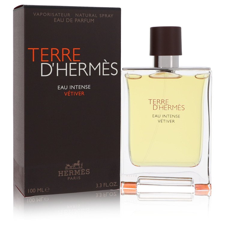 Terre d'Hermès Eau Intense Vétiver Eau de Parfum Spray 3.3 oz / 100 ml for Men