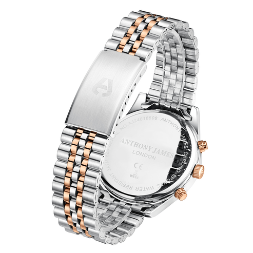 Hand Assembled Anthony James Chrono Sports Two Tone - SJR London Timepiece