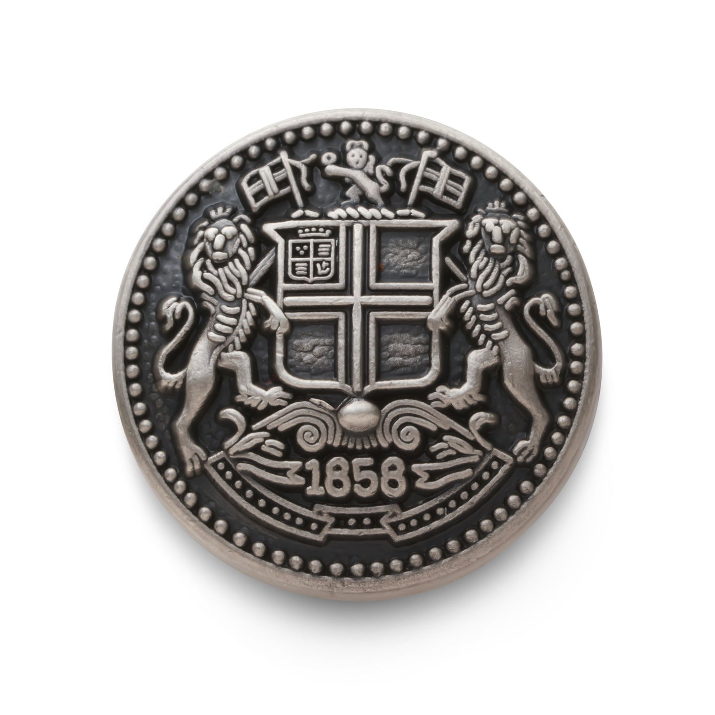 East India Company Blazer Button In Antique Silver