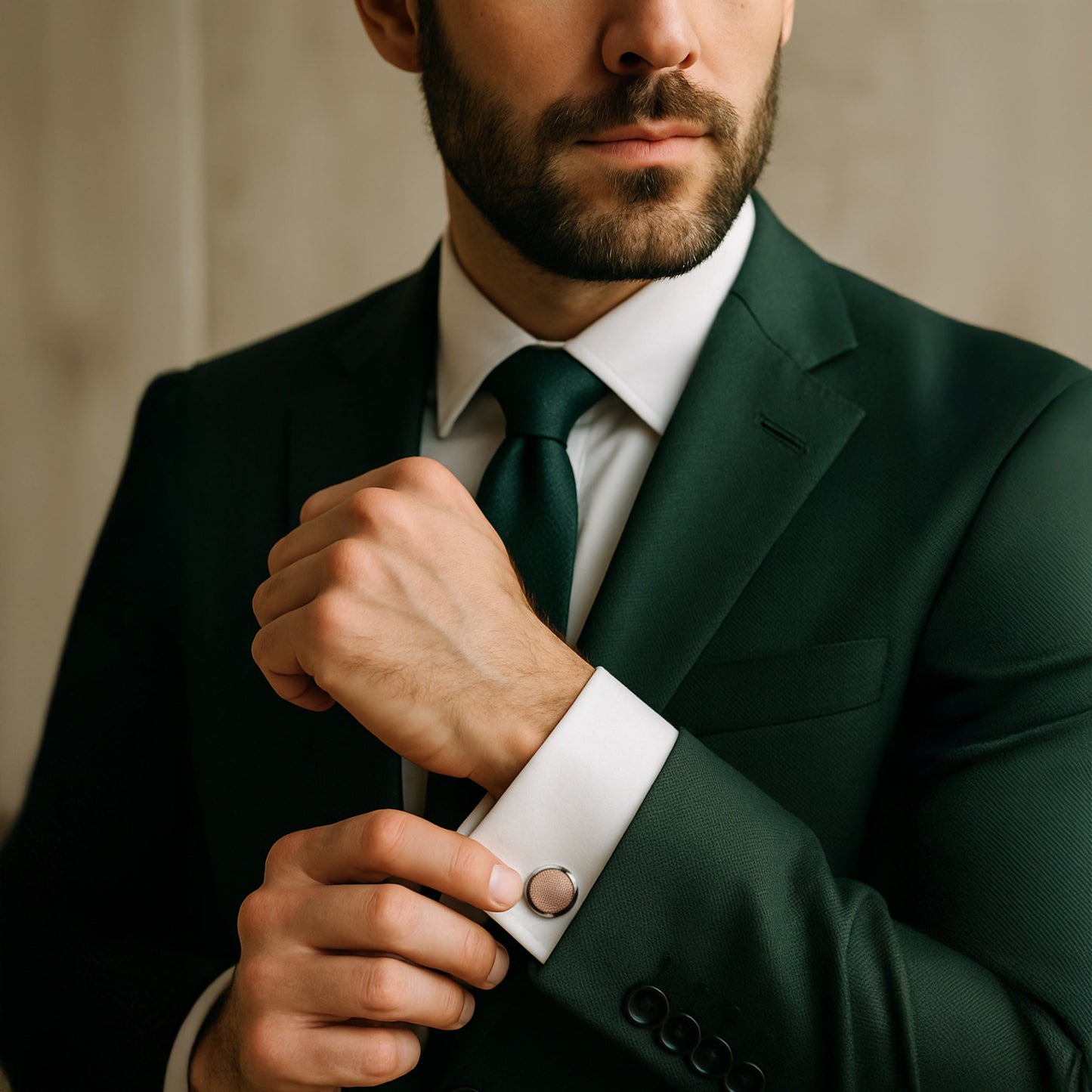 Clous Cufflinks In Rose Gold
