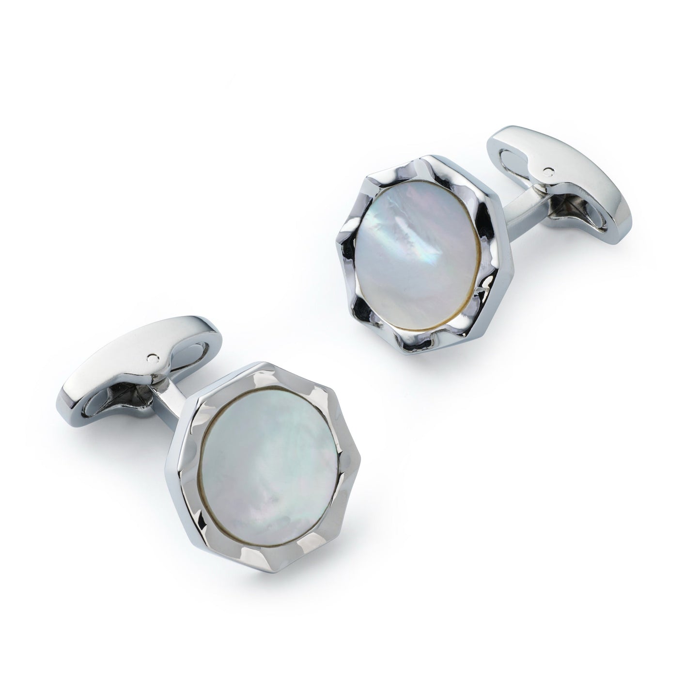 Signet Cufflinks In Mother Of Pearl