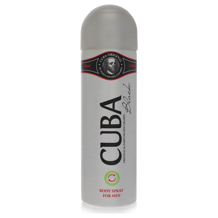CUBA Black by Fragluxe Men’s Body Spray 6.6 oz / 195 ml