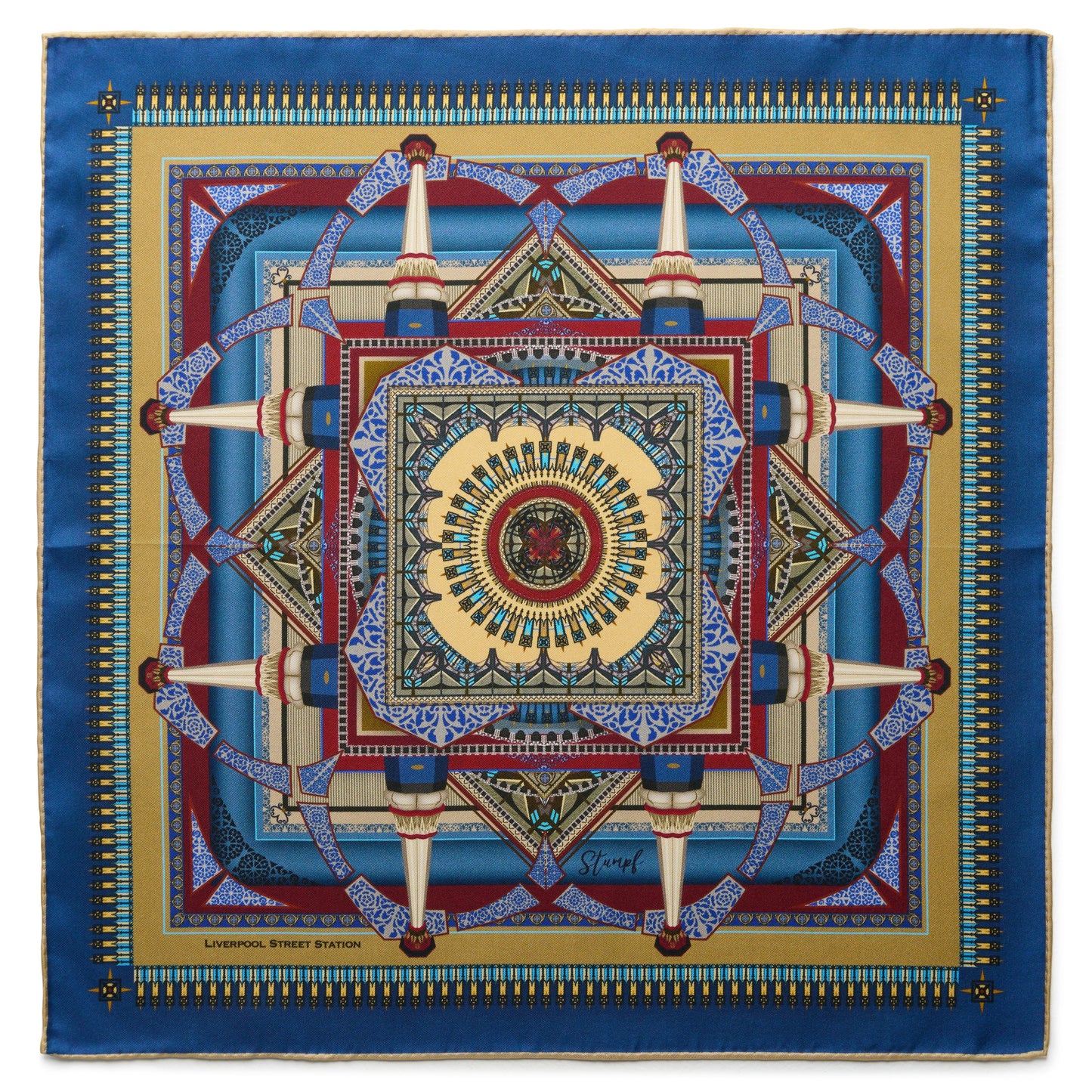 Liverpool Street Station in Gold Pocket Square