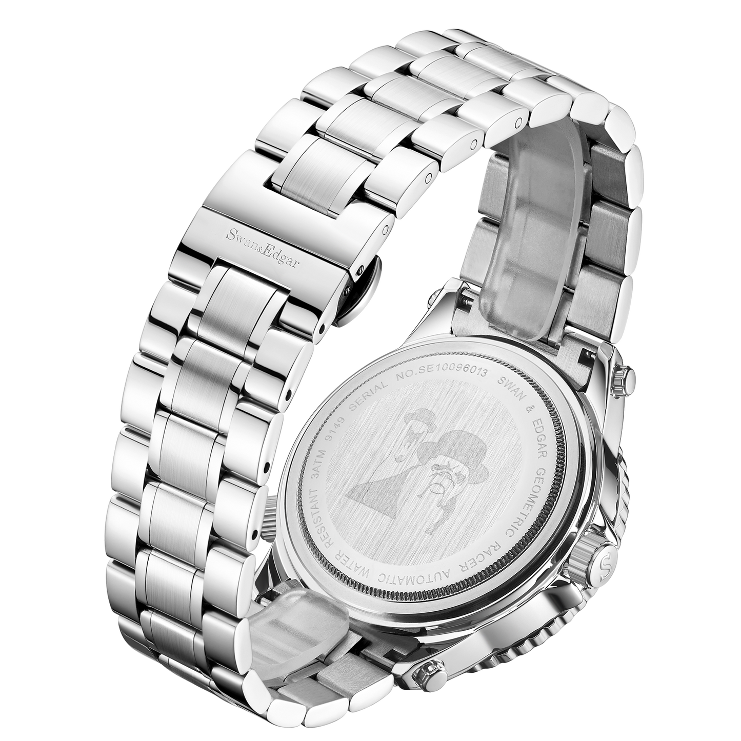 Limited Edition Swan & Edgar Hand Assembled Geometric Racer Automatic Steel - SJR London Timepiece