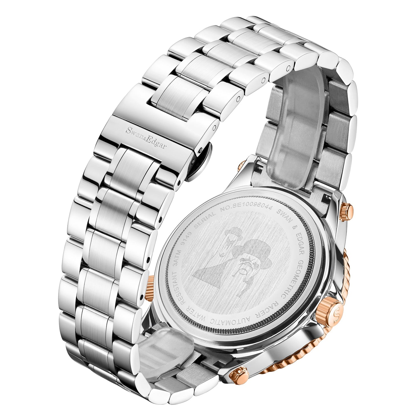 Limited Edition Swan & Edgar Hand Assembled Geometric Racer Automatic Two Tone Steel - SJR London Timepiece