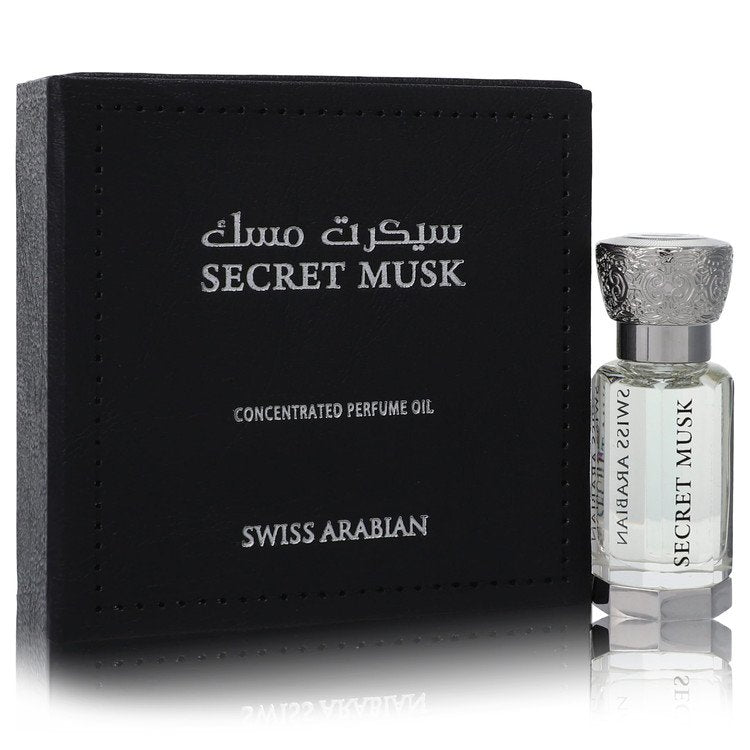 Swiss Arabian Secret Musk Concentrated Perfume Oil for Women and Men, 0.40 oz / 12 ml