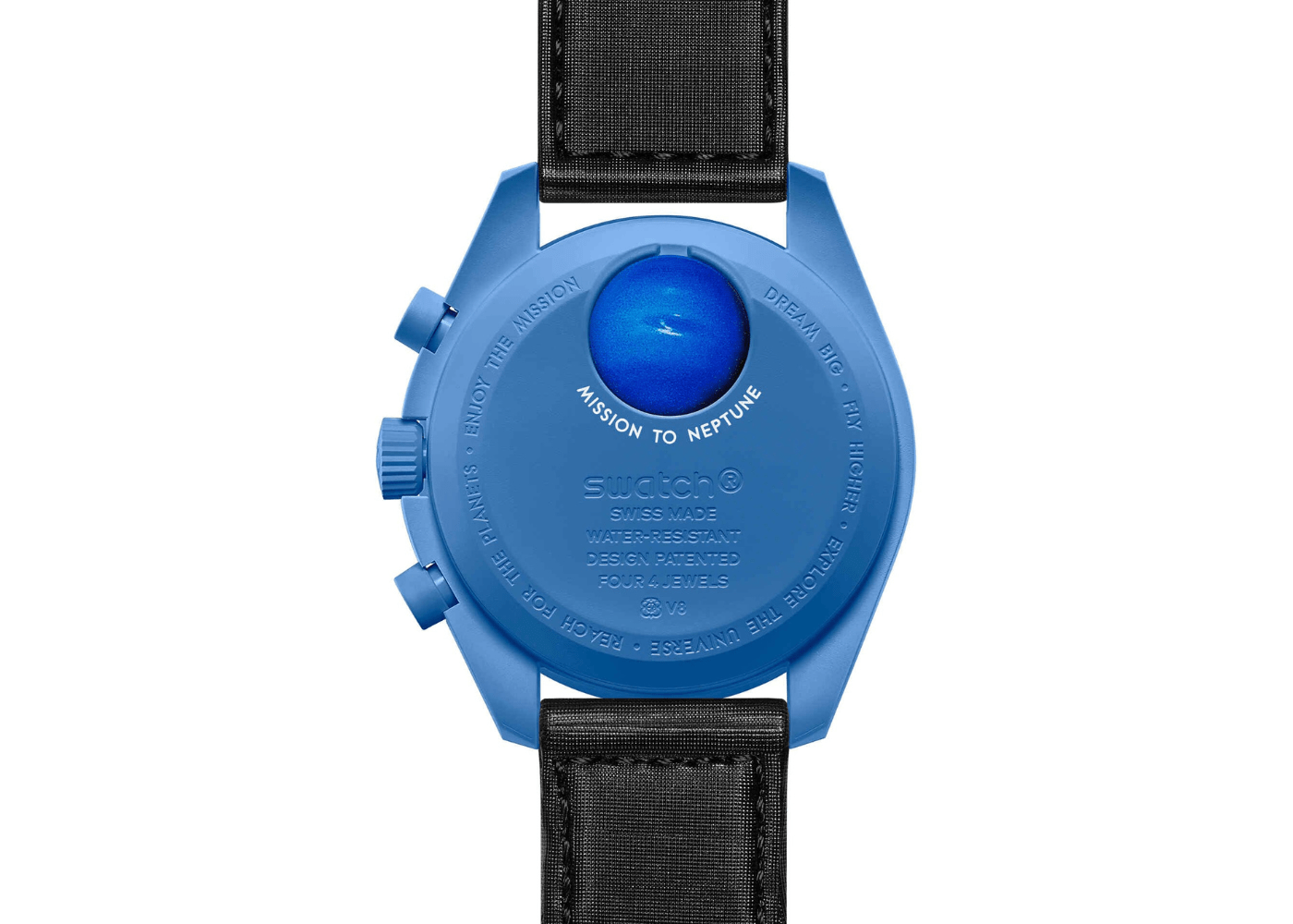 Swatch x Omega Bioceramic Moonswatch Mission to Neptune (SO33N100) - SJR London Timepiece
