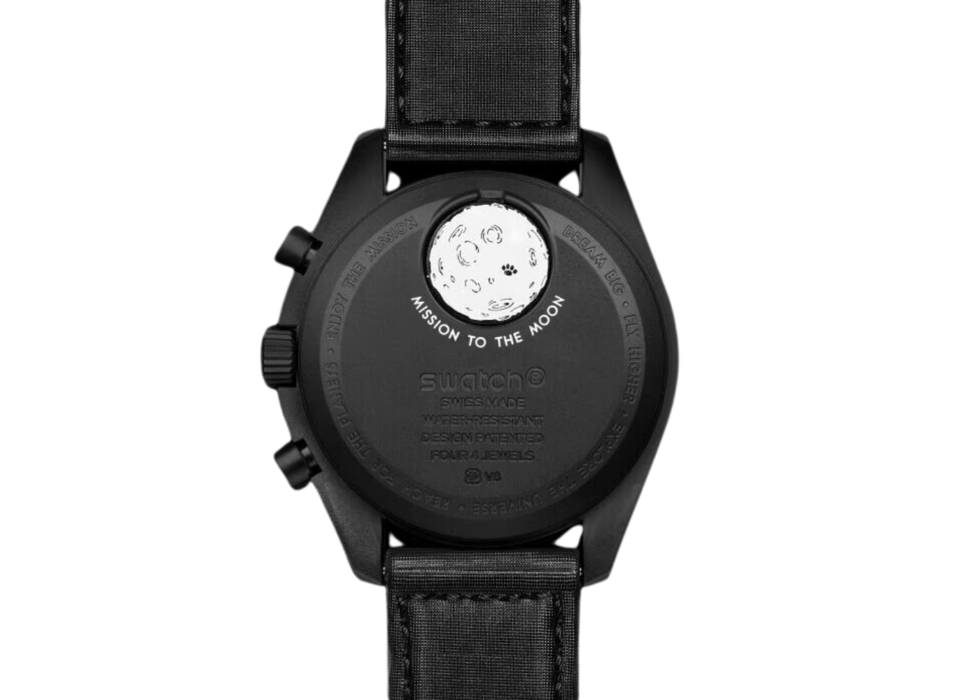 Swatch x Omega Bioceramic Moonswatch Mission to The Moonphase - New Moon (SO33B700) - SJR London Timepiece
