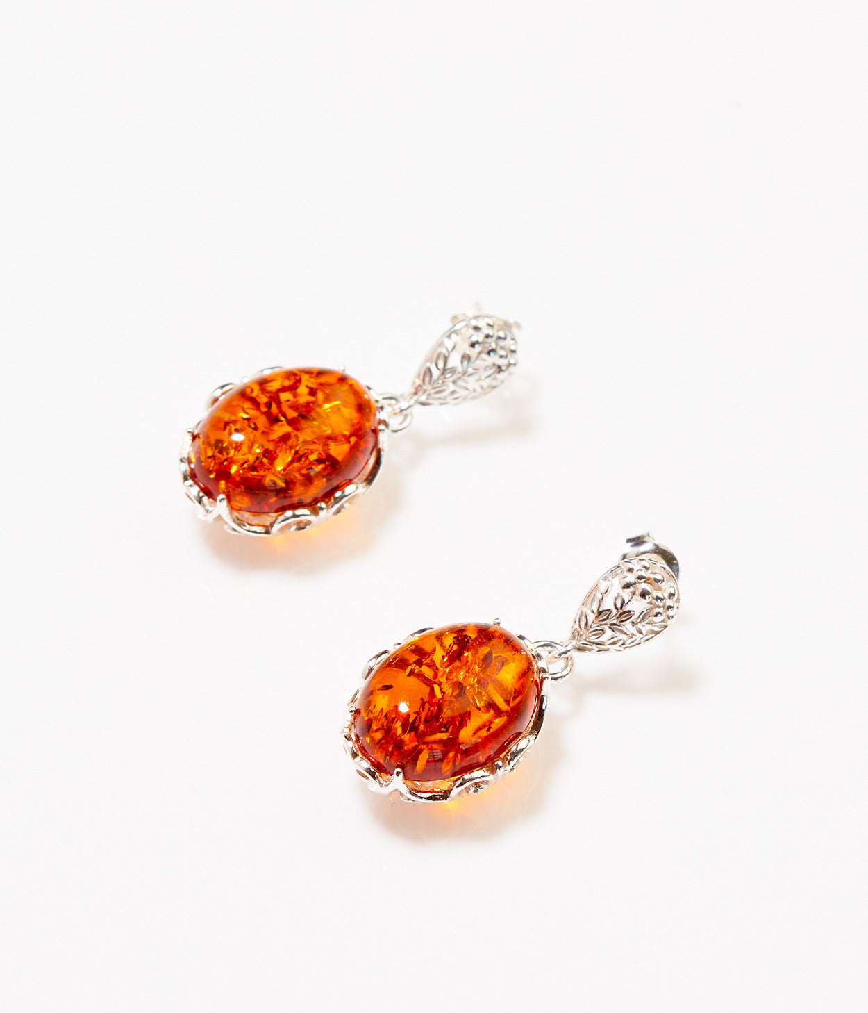 Boucles d'oreilles pendantes Demi Amber