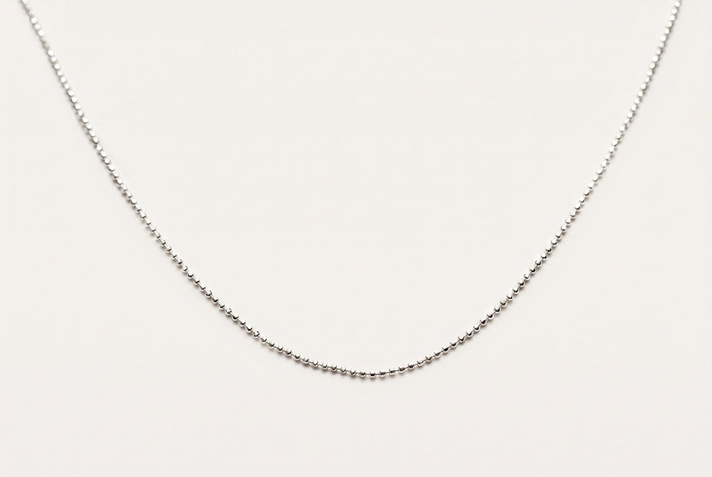Chaîne maille billes diamantée de 45 cm (17,5 po)