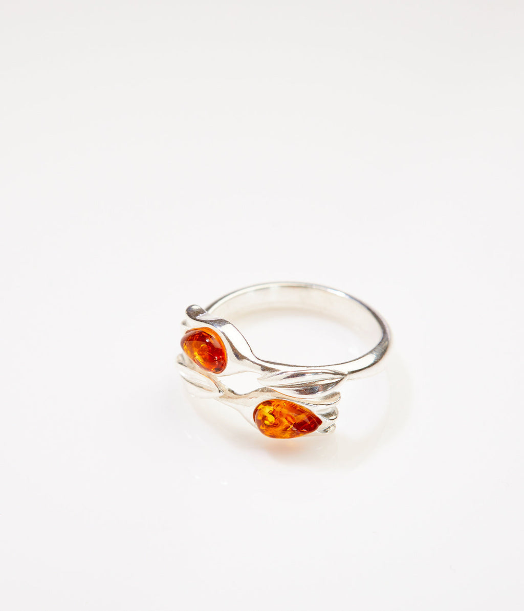 Bague Tulipe Ambre