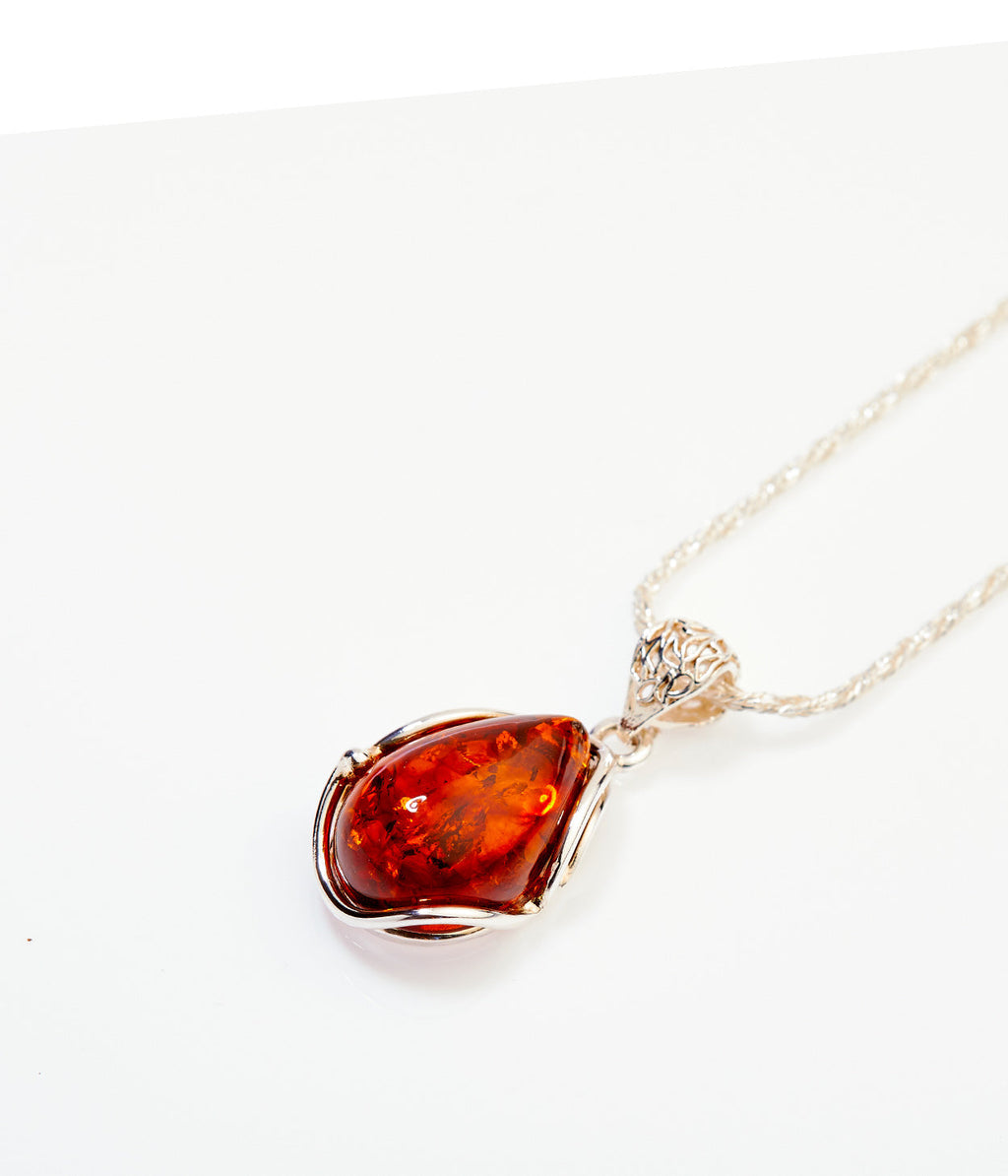 Collier pendentif Horizon ambré