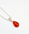 Collier pendentif Éthéré Ambre