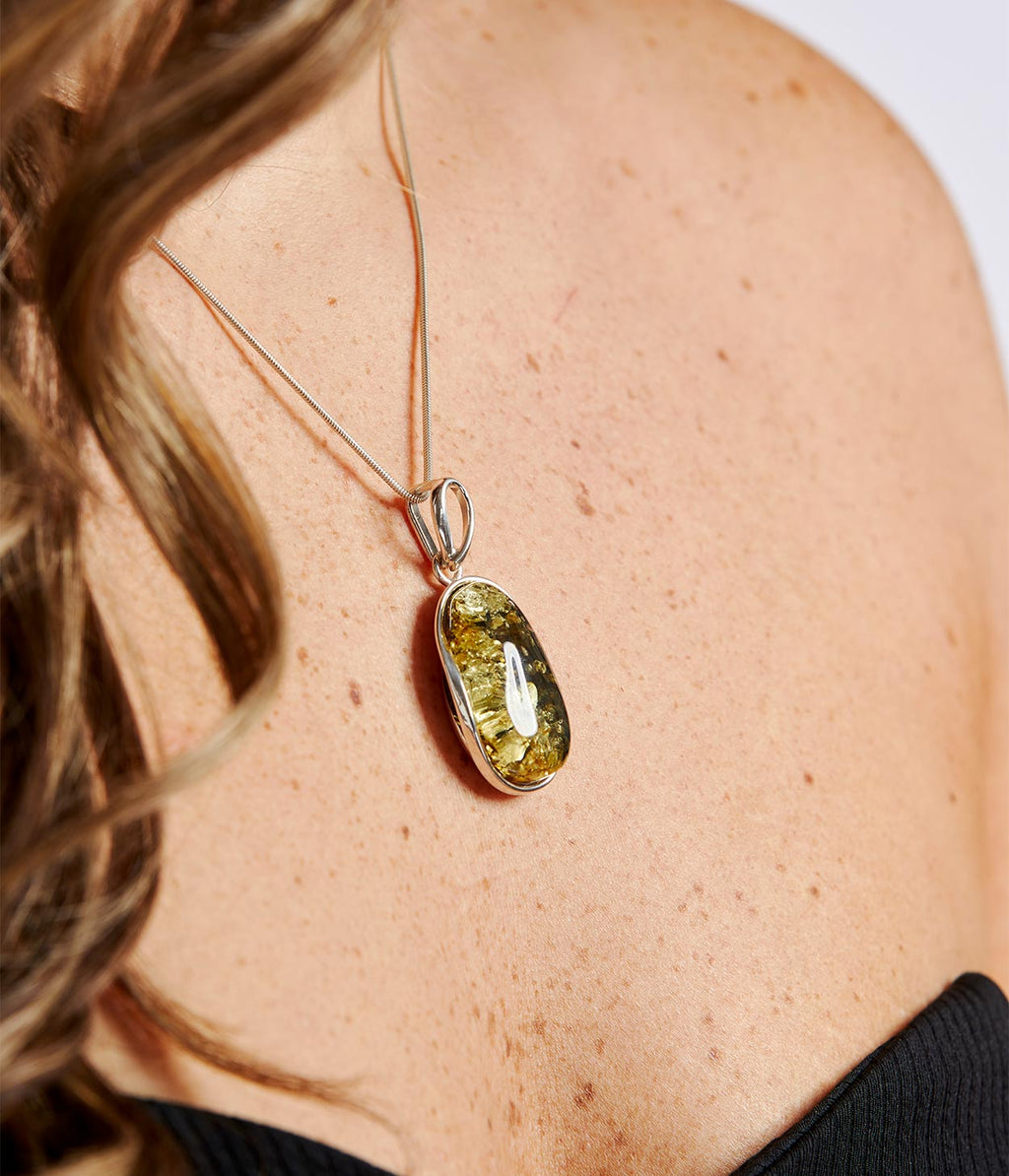 Collier pendentif Tidal Vert