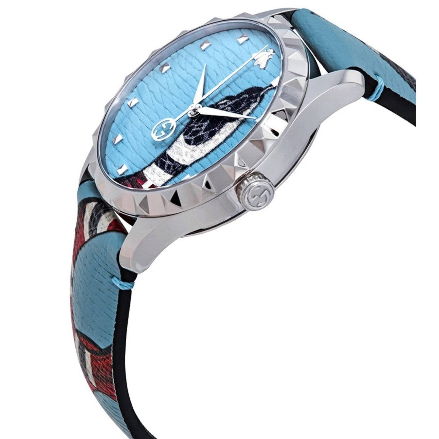 Gucci watch YA1264080 Snake Print Leather - SJR London Timepiece