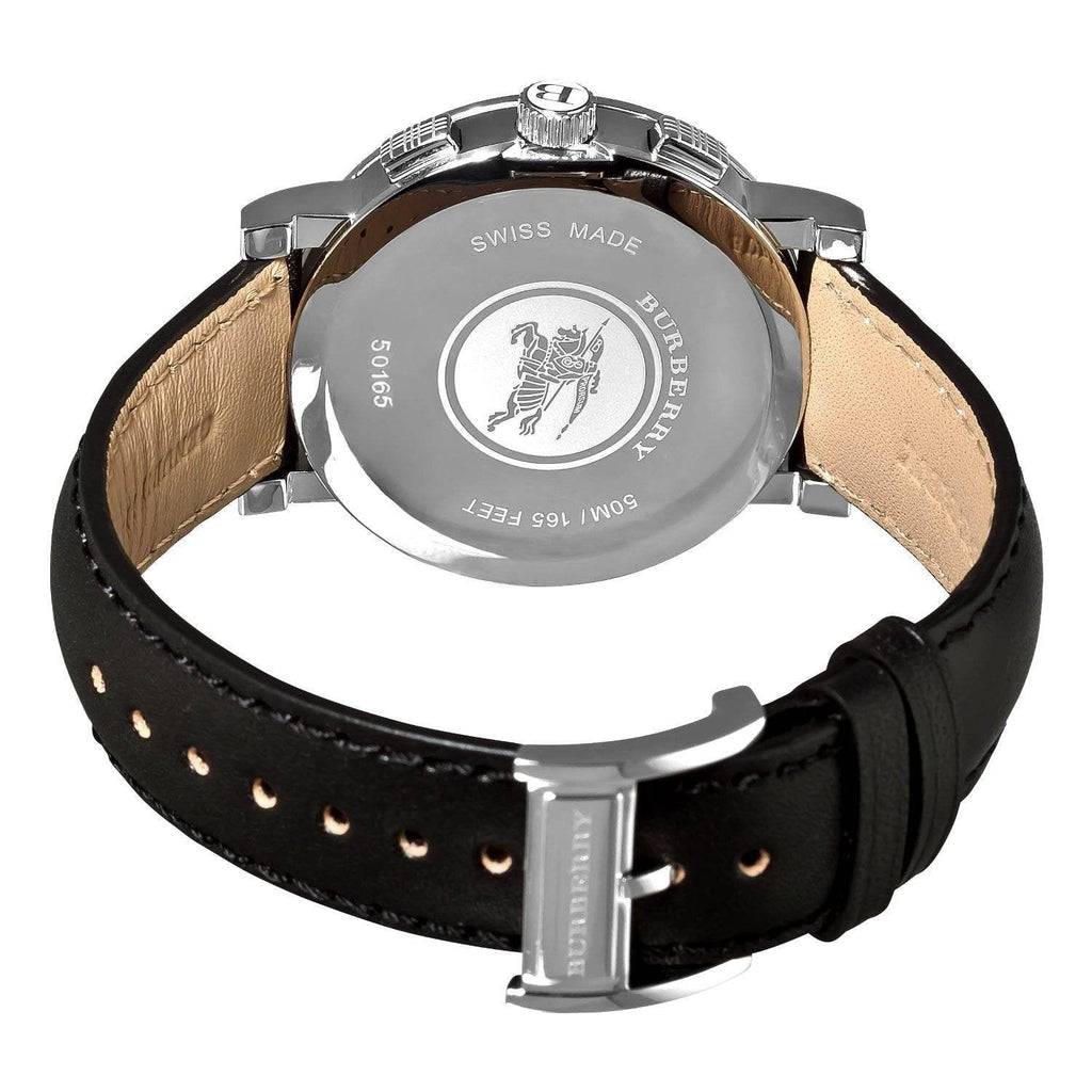 Burberry BU1361 Montre Heritage pour homme en cuir