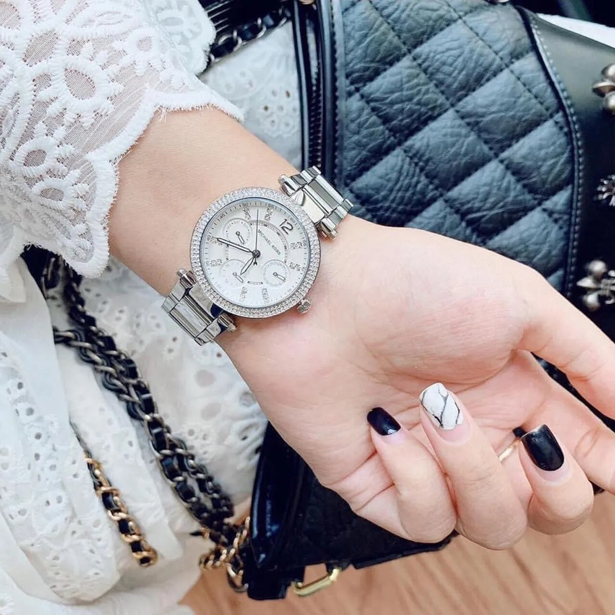 Michael Kors MK5615 Mini Parker Women's Silver Watch - SJR London Timepiece