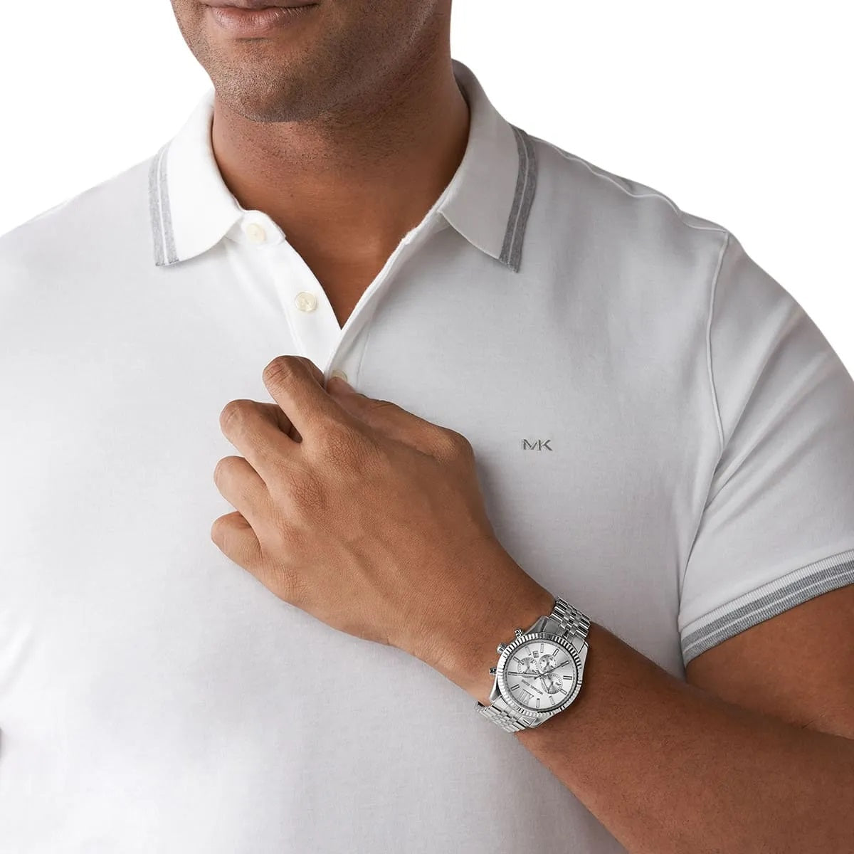 Michael Kors MK8405 Lexington Men's Silver Watch - SJR London Timepiece