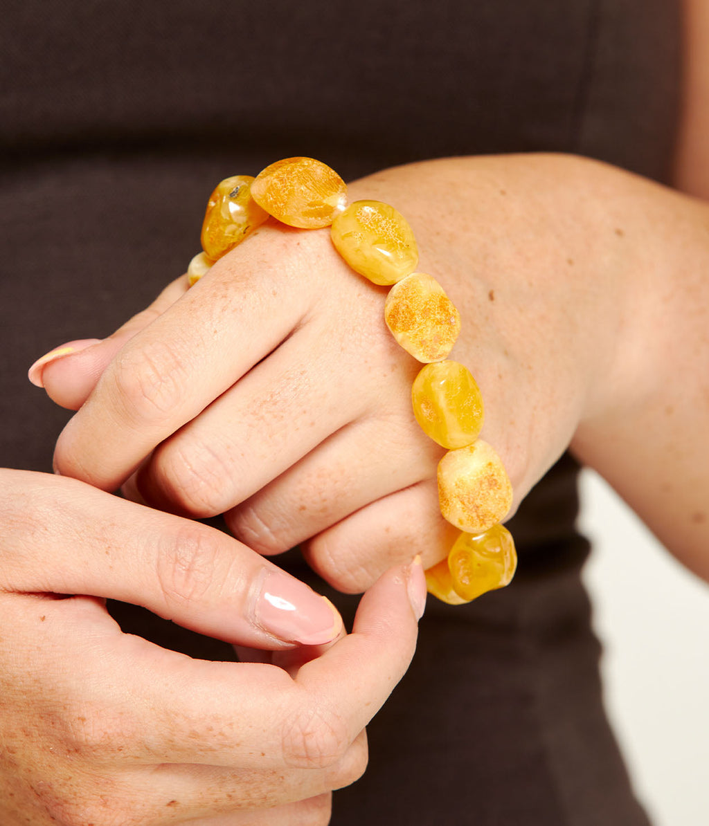 Bracelet unisexe ton jaune