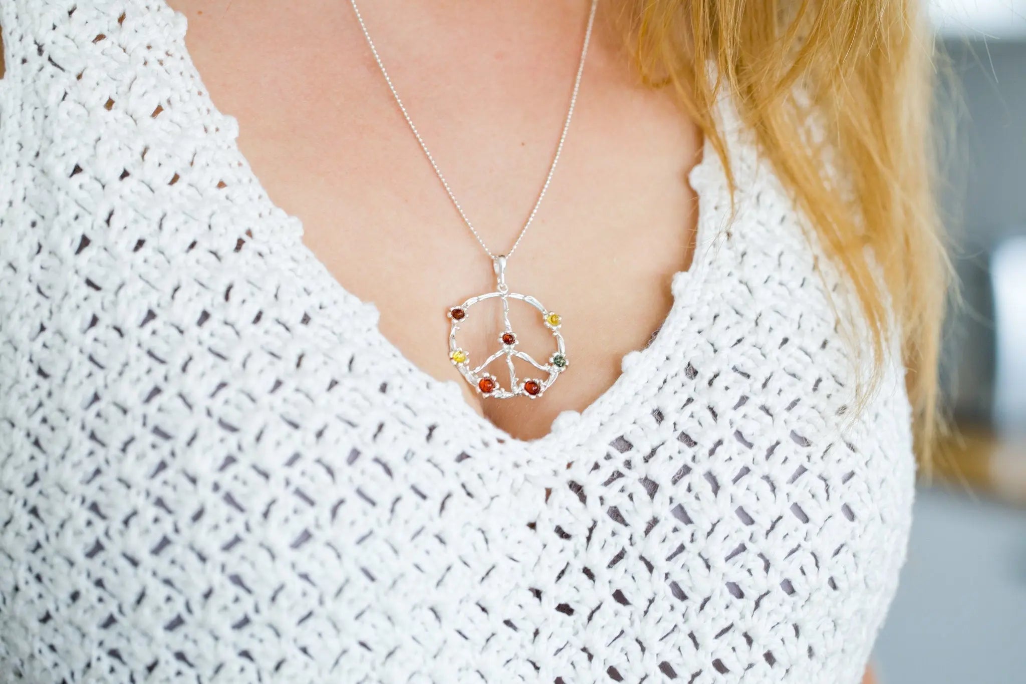 Chaîne maille billes diamantée de 45 cm (17,5 po)