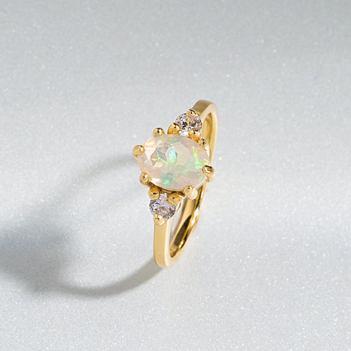 Opal Ring in 18k Gold Vermeil - SJR London Timepiece