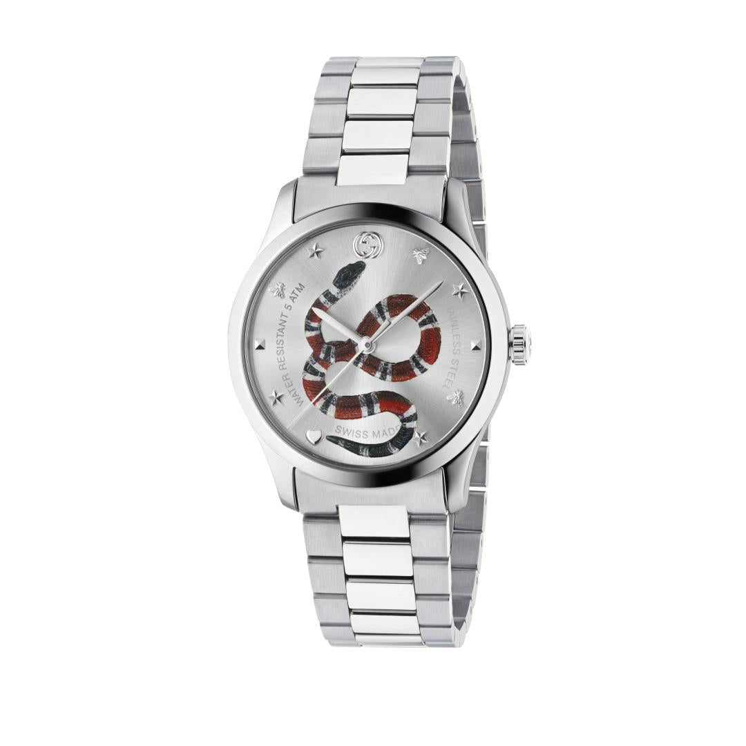 Gucci watch G-Timeless 38MM Snake Motif YA1264076 - SJR London Timepiece
