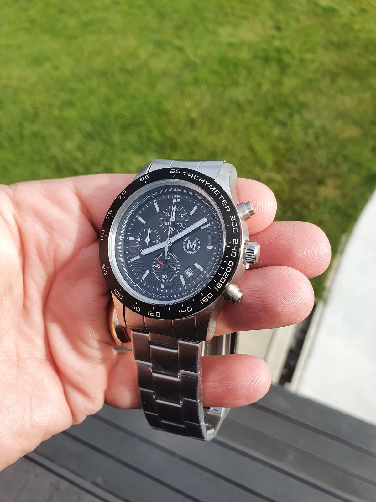 Chronographe Essai GT, bracelet métallique