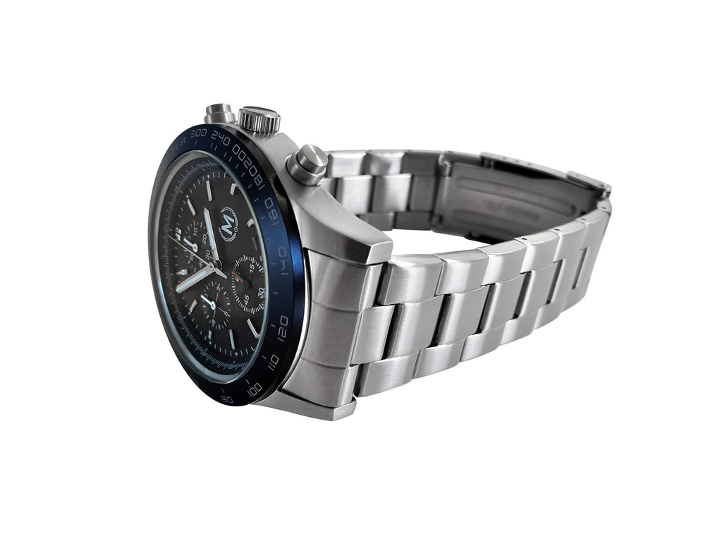 Chronographe Essai GT, bracelet métallique
