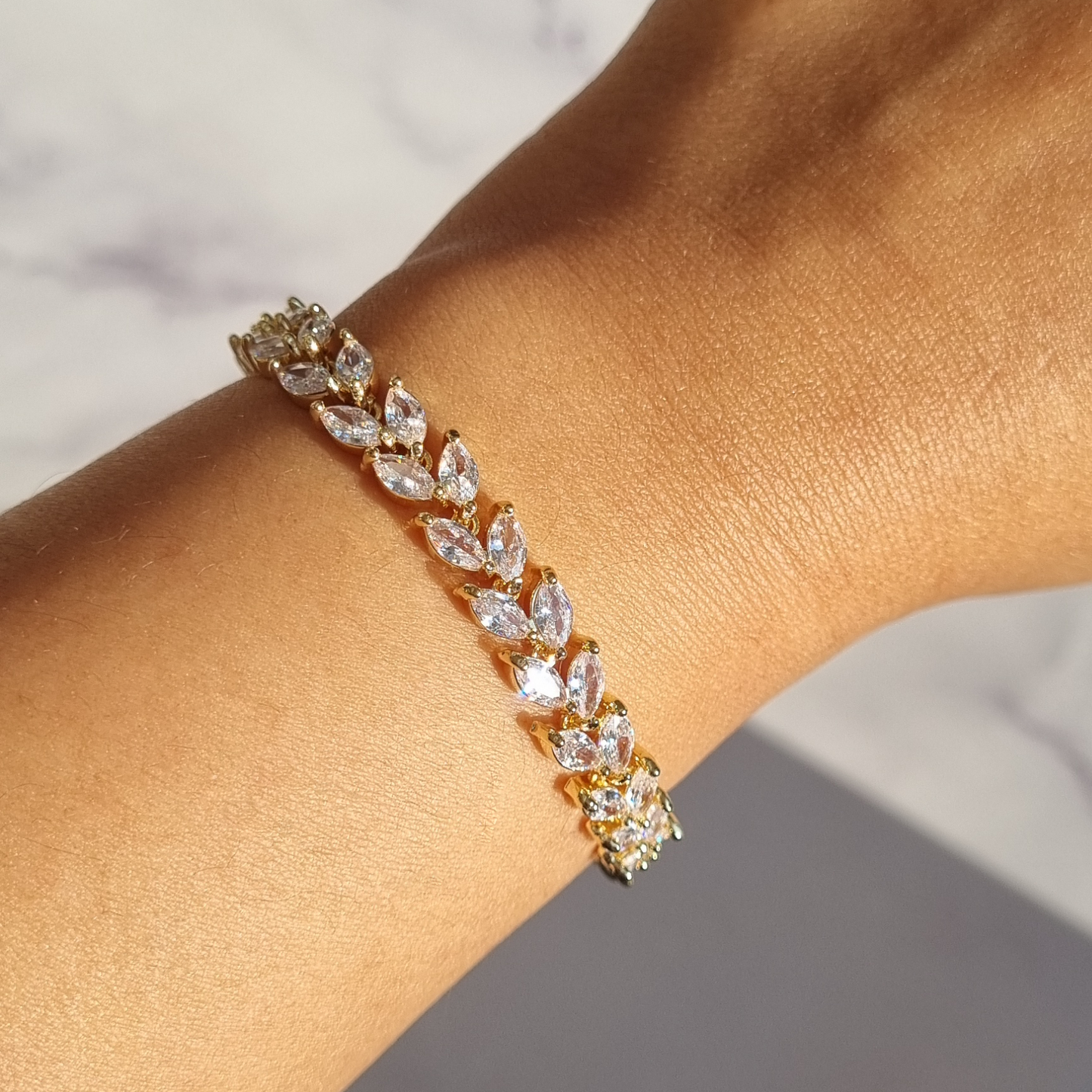 Marquise Cut Petal Bracelet - SJR London Timepiece