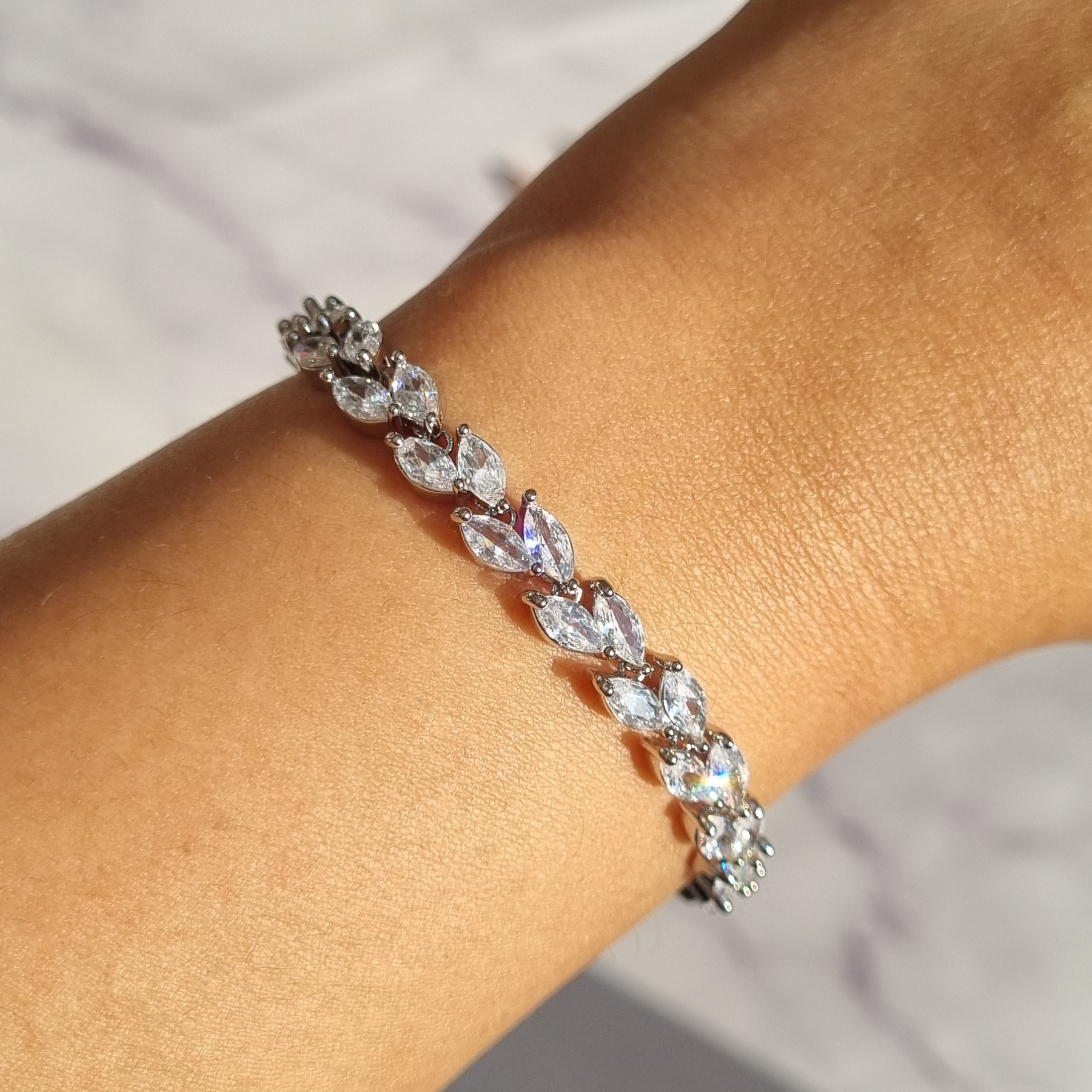 Marquise Cut Petal Bracelet - SJR London Timepiece