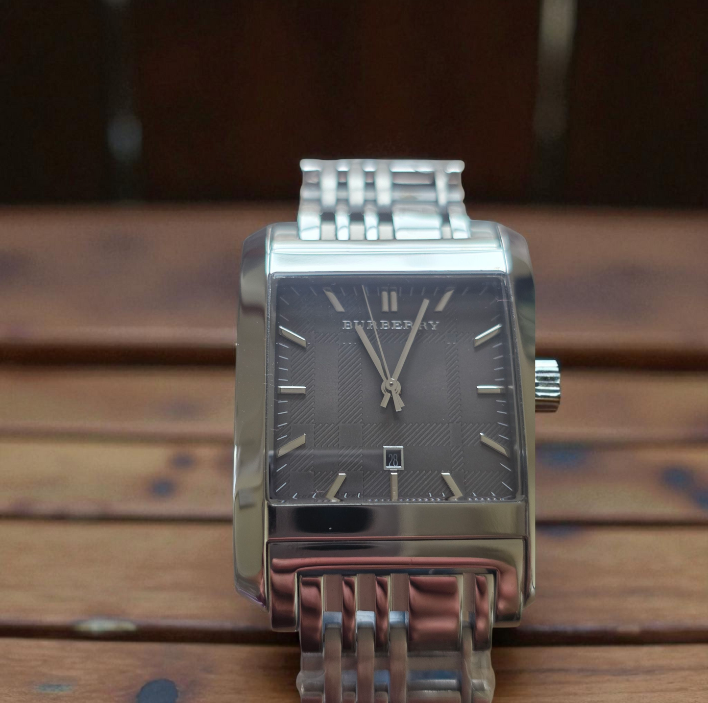 Burberry BU1568 Men's Classic Rectangle 32mm - SJR London Timepiece