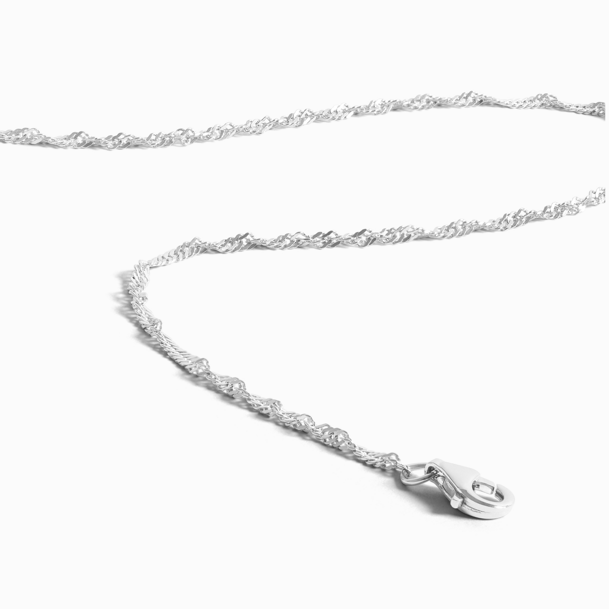 Twisted Chain Necklace in Sterling Silver - SJR London Timepiece