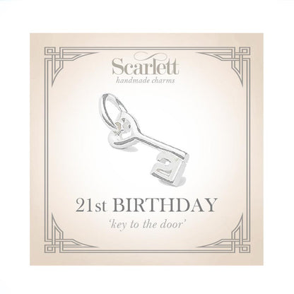 21st Birthday Silver Charm