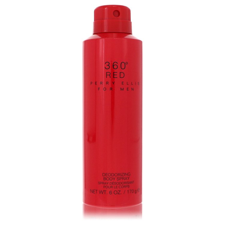 Perry Ellis 360 Red Body Spray for Men, 6 oz / 177 ml