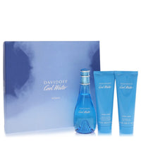 Davidoff Cool Water Gift Set - 3.4 oz (100 ml) Eau De Toilette, 2.5 oz (75 ml) Lotion, and Gel
