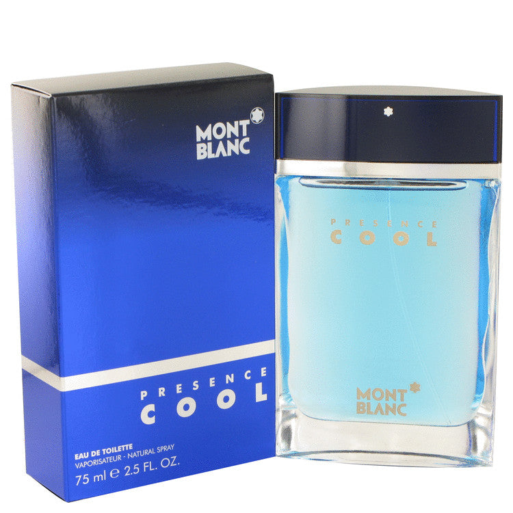 Mont Blanc Presence Cool Eau de Toilette Spray for Men, 2.5 oz (75 ml)