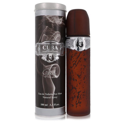 Cuba Grey Eau de Toilette Spray for Men by Fragluxe 3.4 oz / 100 ml