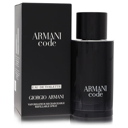 Armani Code Refillable Eau de Toilette Spray for Men by Giorgio Armani 3.4 oz/100 ml